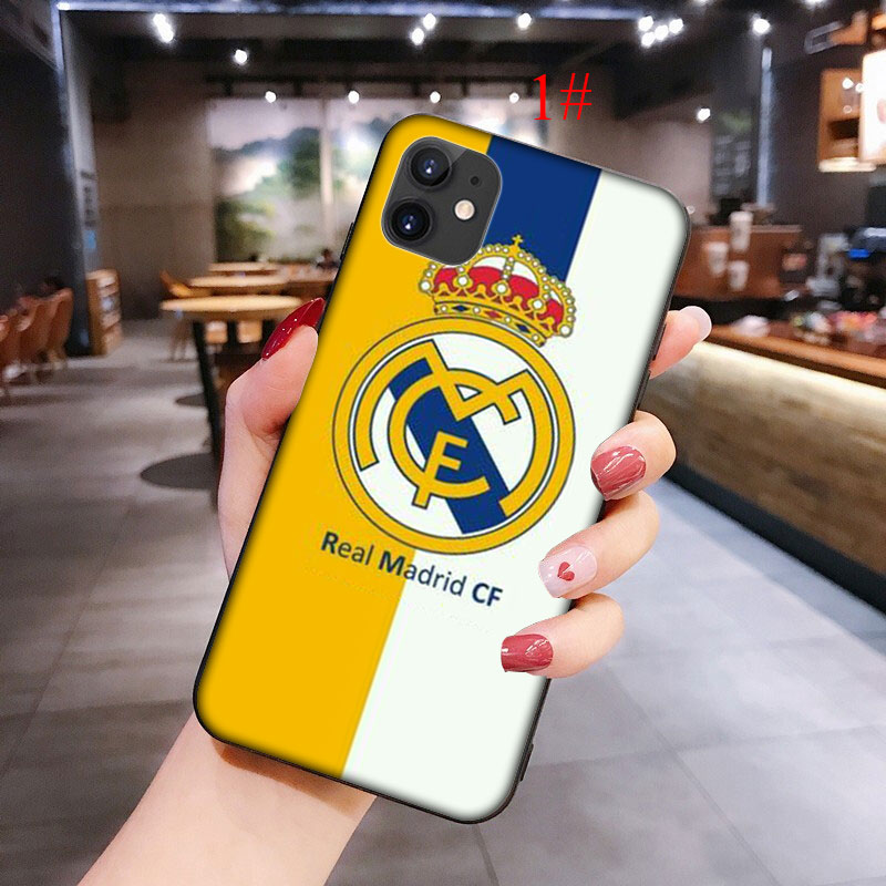 Ốp Lưng Mềm In Logo Real Madrid Fc Cho Iphone 11 Pro Max Se 2020