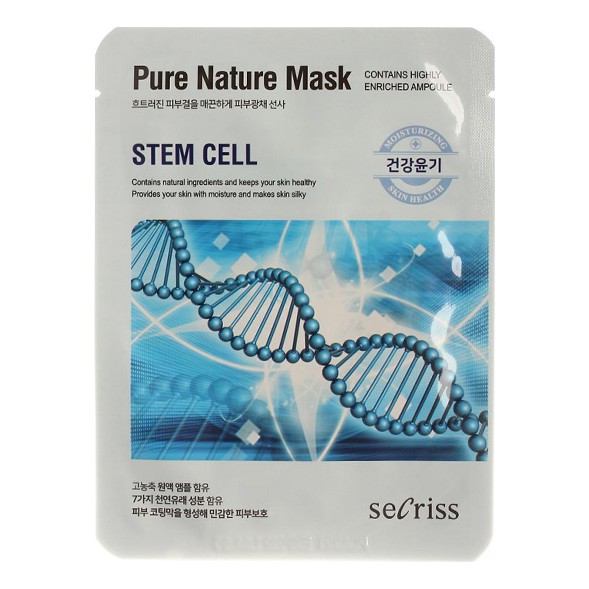 Mặt Nạ Pure Nature Mask Stem Cell SECRISS phục hồi da sau lăn kim, da nhạy cảm - ANSKIN - HÀN QUỐC - DERMAROLLERSTORE