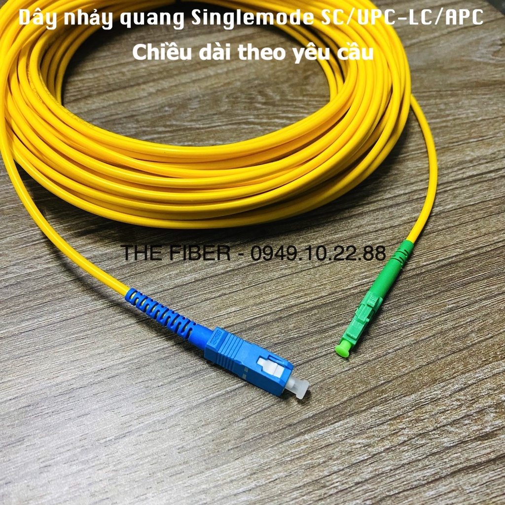 Dây nhảy quang Singlemode SC/UPC-LC/APC phi 3.0mm chiều dài theo yêu cầu