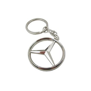 Móc khóa kim loại logo hãng xe MERCEDES sang trọng, đẹp mắt