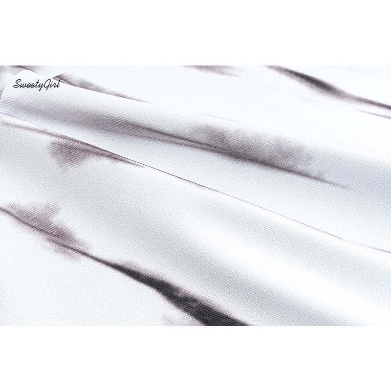 Áo Tank Top Cổ Vuông Ôm Eo In Họa Tiết Mực In Thời Trang 2022 Cho Nữ