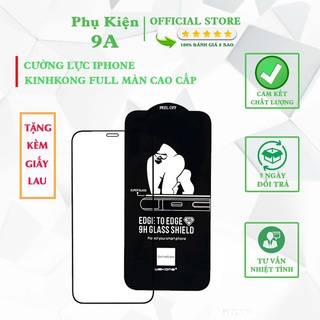 KÍNH CƯỜNG LỰC IPHONE FULL MÀN-CHÍNH HÃNG KINGKONG