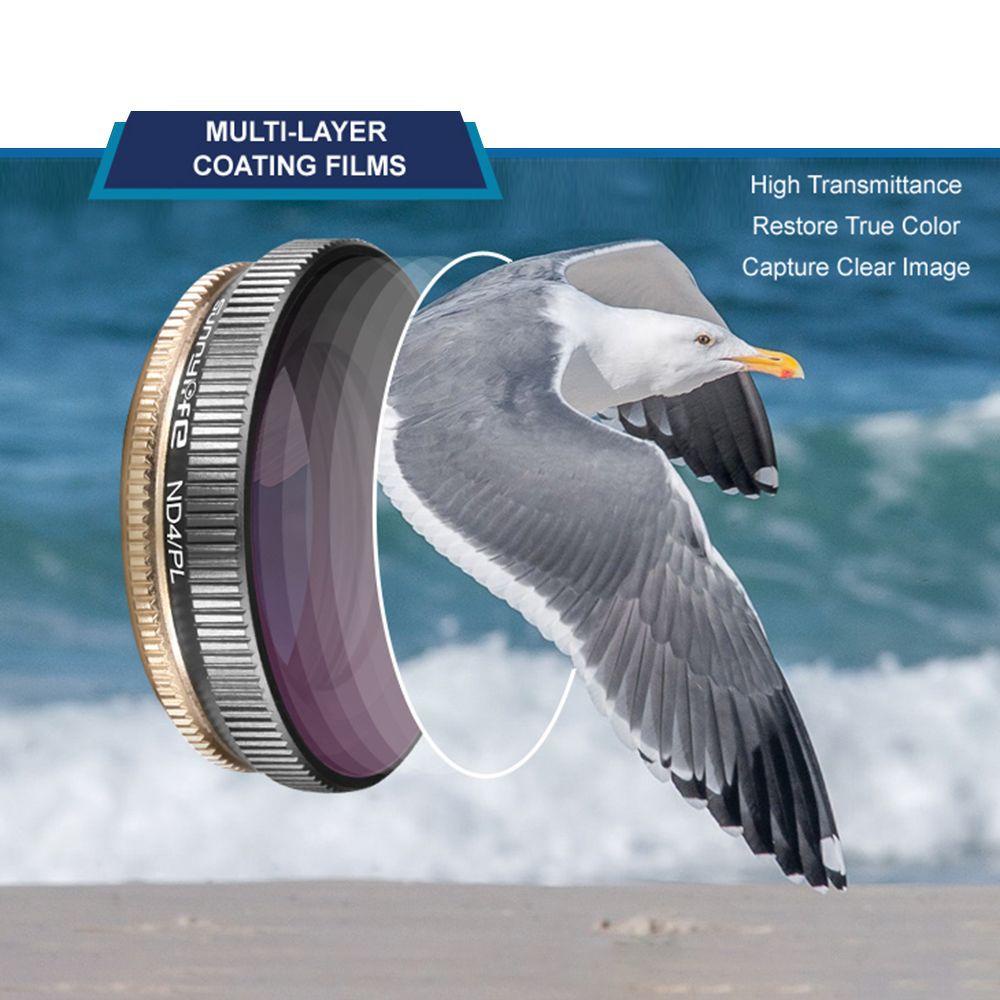 BTLIMER Kính Lọc Cho Máy Ảnh Osmo Action Có Thể Điều Chỉnh