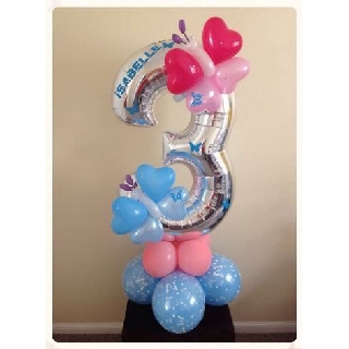 Bóng số 1-9 trang trí sinh nhật size 40cm
