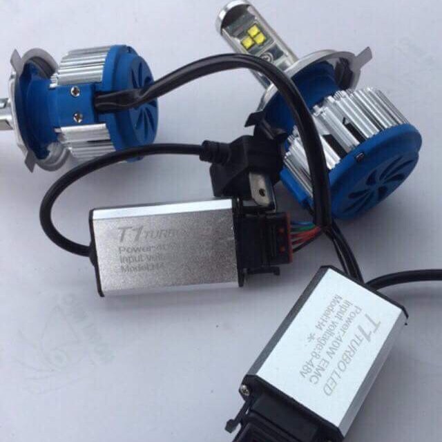 Đèn Led pha Turbo T1 40w chân H4