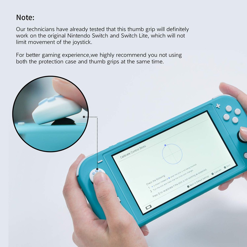 1 nắp đậy nút điều khiển hình dấu chân mèo cho Nintendo Switch Joy Con Lite