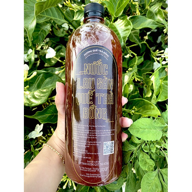 (MỚI) Nước Lau Sàn Organic Hương Quế TRÀ BỒNG- Xua Đuổi Côn Trùng - An Toàn Cho Da - Nhà Luôn Thơm Ngát
