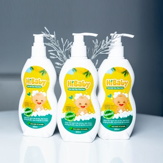 Tinh chất tắm thảo dược HI BABY - TẶNG 5 gói bột tắm trẻ em HI BABY-Công nghệ AQUXYL từ PHÁP - Chai 200ml