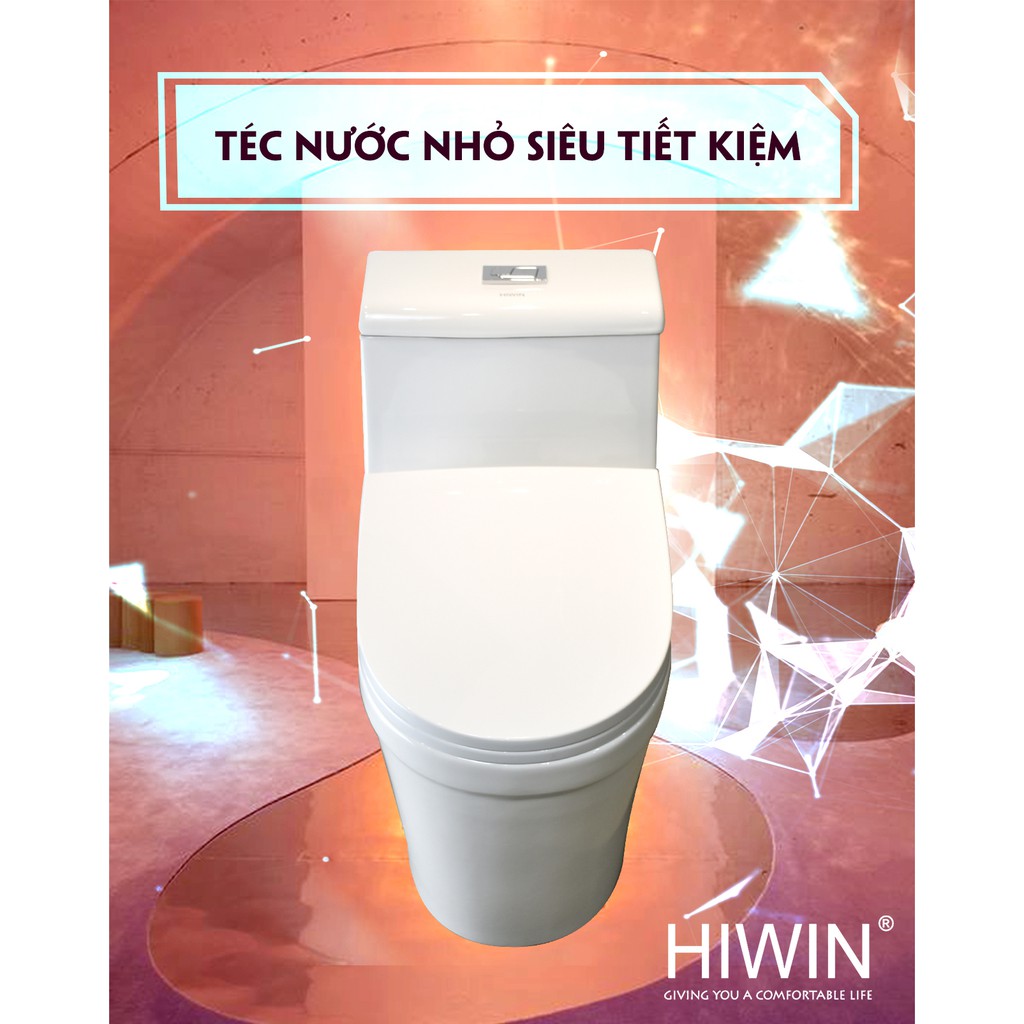 Bồn cầu sứ tráng men chống bám bẩn cao cấp Hiwin MT-2216