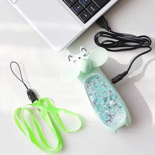 Quạt Hình Thú Mini Có Đèn Led 2in1