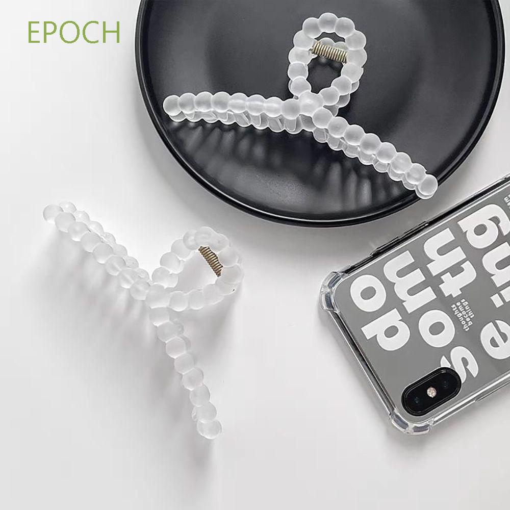 Kẹp gắp tóc acrylic màu kẹo đơn giản phong cách Hàn Quốc