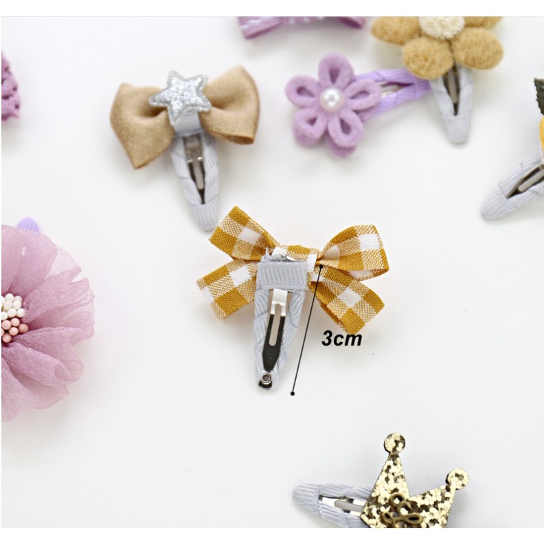 Set 5 kẹp cặp tóc siêu xinh phong cách Hàn Quốc cho bé yêu Hadyykids H.CT26