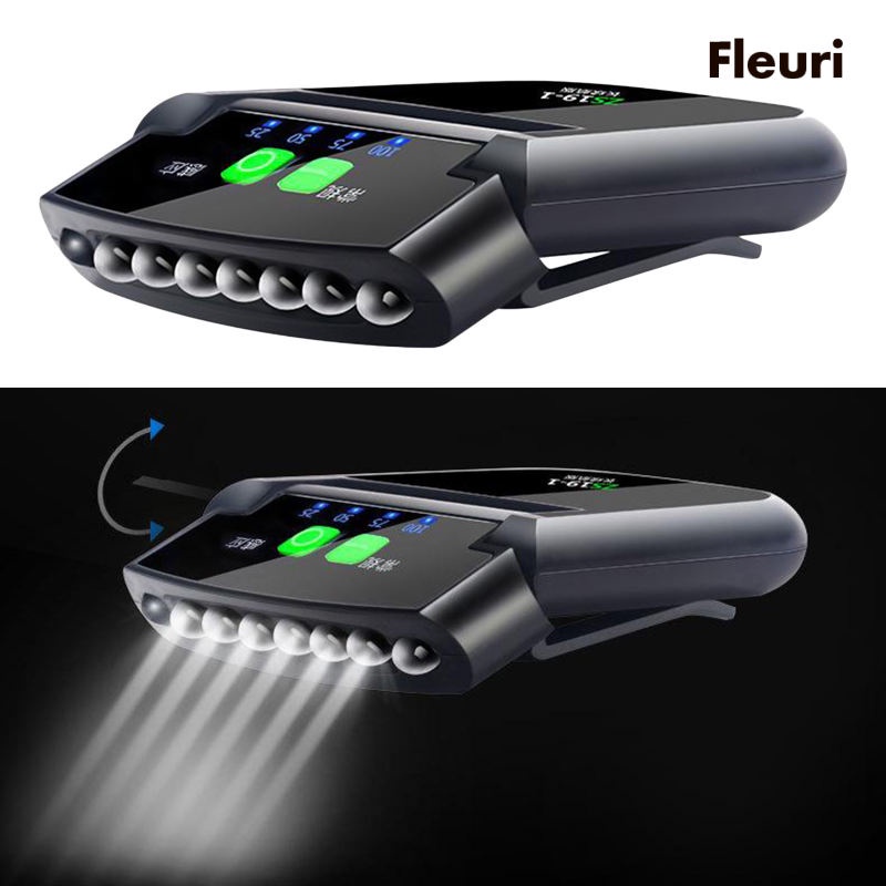 Đèn LED 6 Bóng Gắn Mũ Lưỡi Trai Cảm Biến Chuyển Động Chống Nước