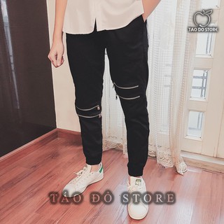 THANH LÝ - Quần Jogger Nam Kaki 4 Khoá Zip Hàng Cao Cấp - JGT02 (Ảnh thực)