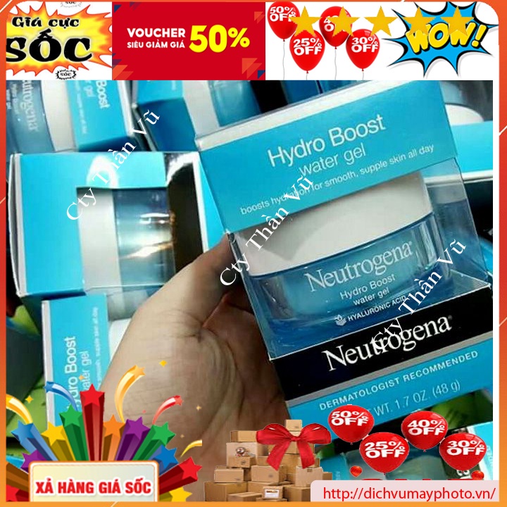 Kem Dưỡng Ẩm Neutrogena Hydro Boost Water Gel 15g- 50g Dành Cho Da Dầu, Dưỡng Ẩm Tốt, Kiều Dầu