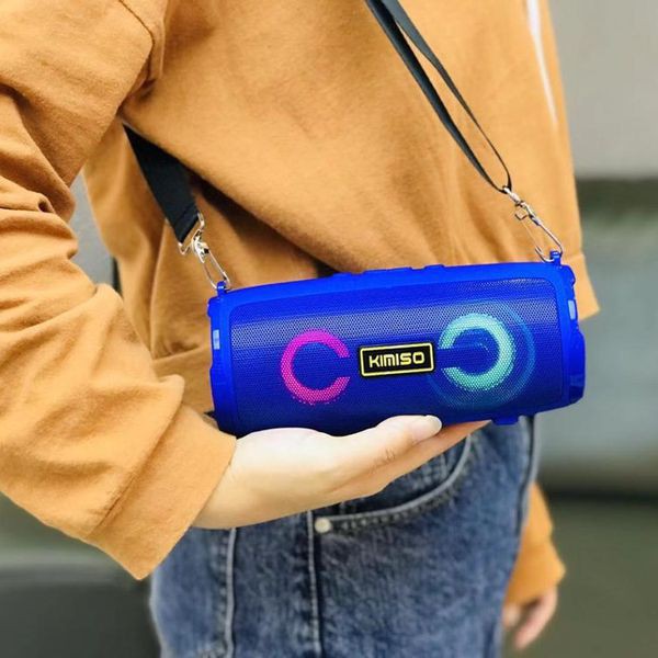 Loa Bluetooth Kimiso 225  Kiểu Dáng Sang Trọng Âm Thanh Cực Hay – Loa Nghe Nhạc Bluetooth Mini Đèn Led Sống Động
