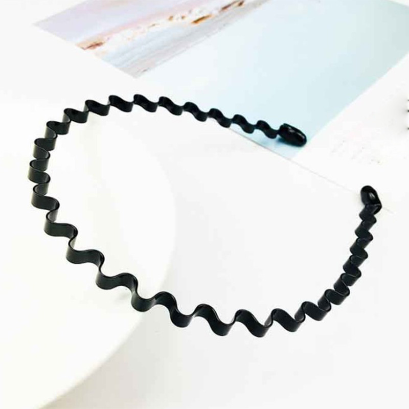 Cài Tóc Gợn Sóng Màu Đen Thời Trang Unisex