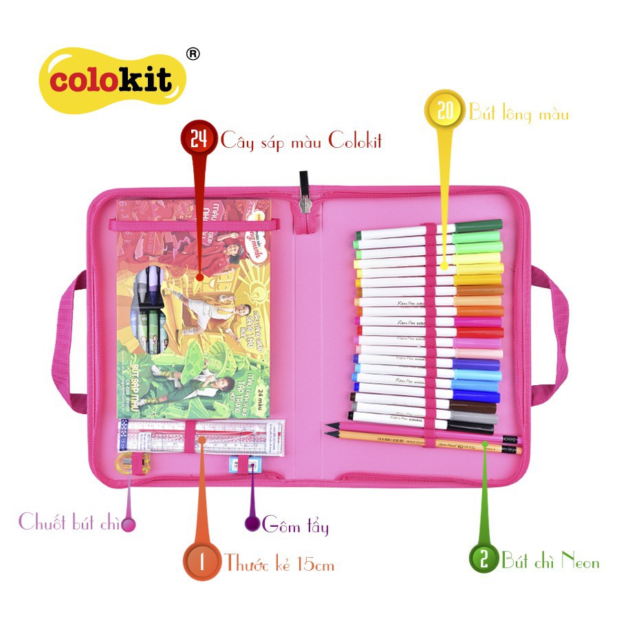 Bộ dụng cụ mỹ thuật Colokit KIT-C014