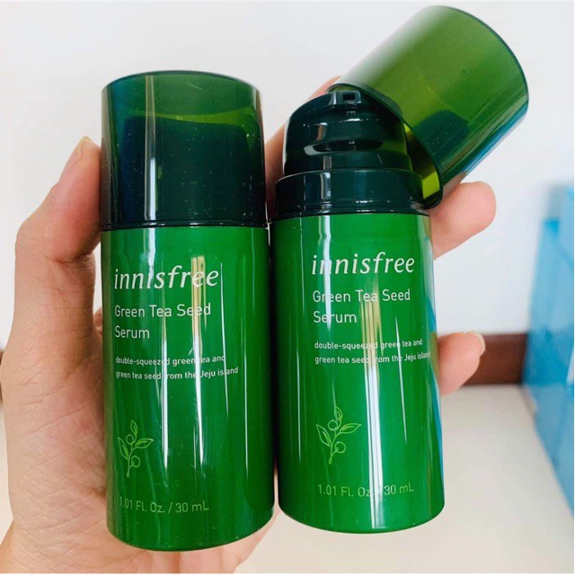 [Hàng Auth] Serum dưỡng ẩm dưỡng trắng da chiết xuất trà xanh Innisfree The Green Tea Seed Hàn Quốc Mini 30ml