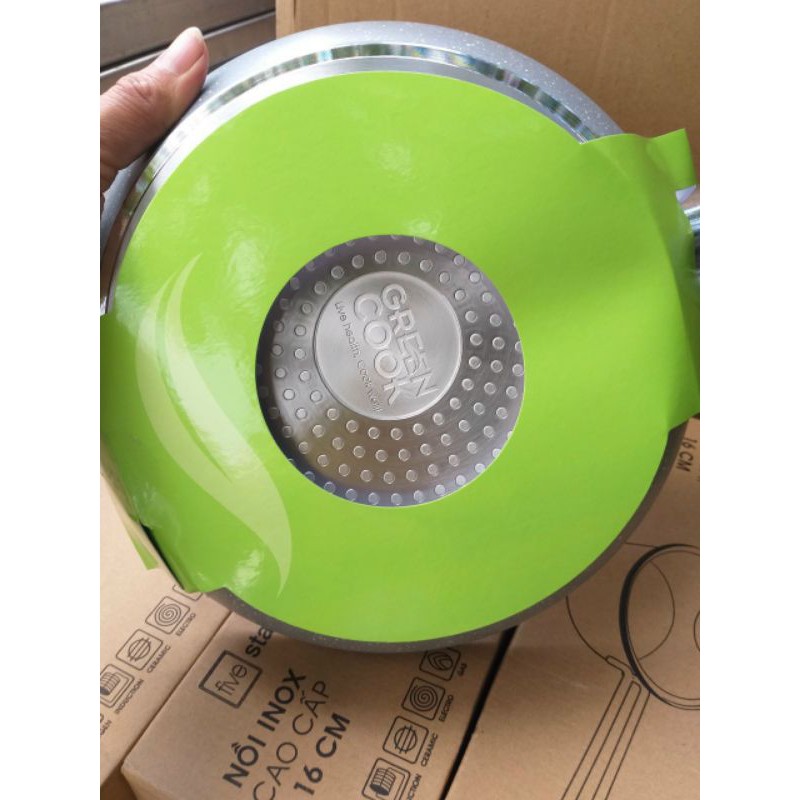 Chảo vân đá 26cm greencook vân đá đáy từ | BigBuy360 - bigbuy360.vn