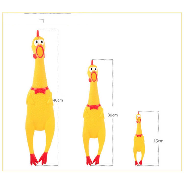 [BẢN LỚN 30cm] Gà Đồ Chơi Cho Thú Cưng Gặm Đồ Chơi Trẻ Em Gà Hoảng Hốt Kêu La