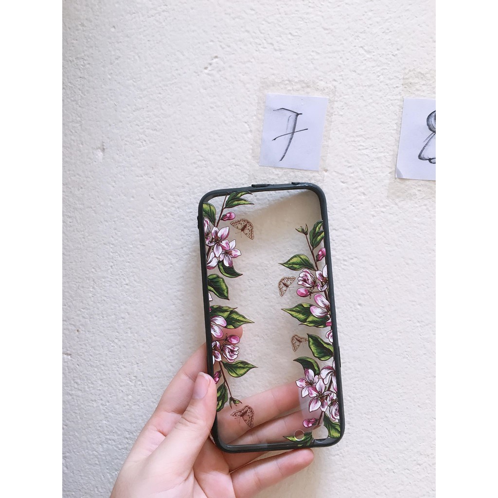 OPPO F1S/ A59 Ốp lưng thời Trang hoa lưng trong suốt viền đen
