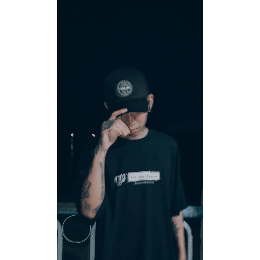 Mũ Lưỡi Trai Versace Nam nữ Cao Cấp Màu Đen thêu logo trắng Full Hộp