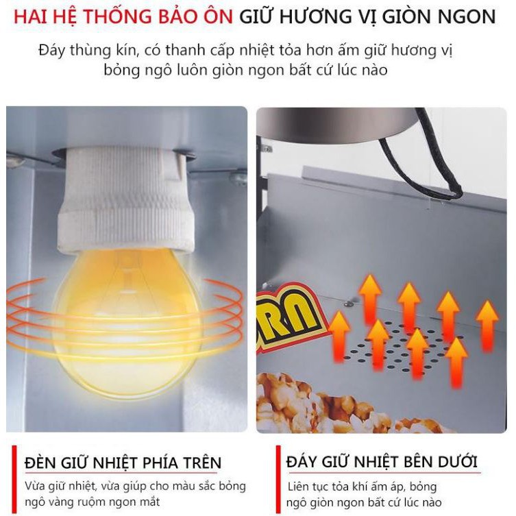 Máy làm bắp rang bơ, nổ bỏng