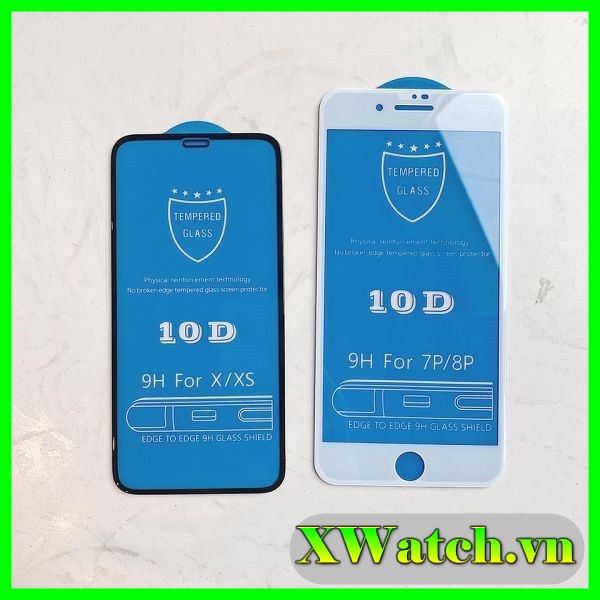 Cường Lực iphone 10D Full Màn Cho Iphone 12 / 12 pro/ 12 pro max7plus 8Plus X / Xs max / 11 pro max