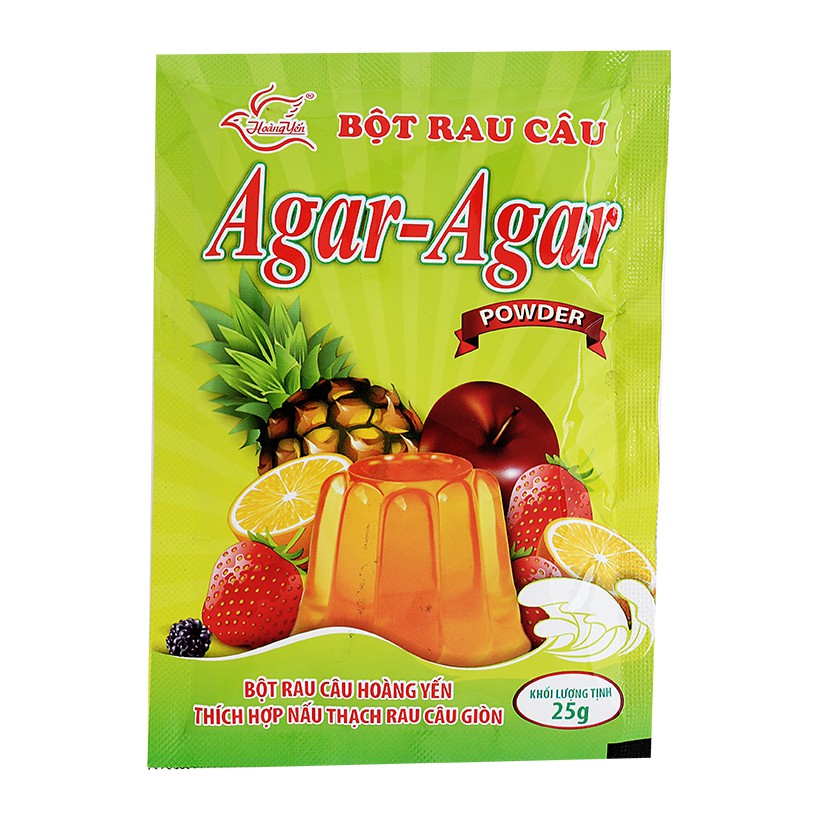 Bột rau câu giòn Agar  Rovin Hoàng Yến 25g