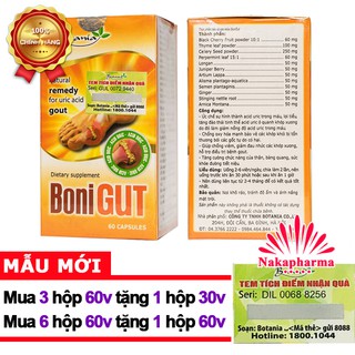 ✅ [TÍCH ĐIỂM] BoniGut – Bí kíp giảm bệnh gút, giảm acid uric máu, tăng sức khỏe tiết niệu, bàng quang – Boni Gut