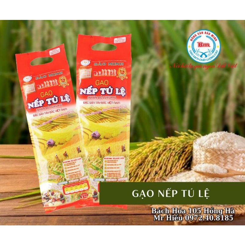 Gạo Nếp Tú Lệ cao cấp Bảo Minh 1kg