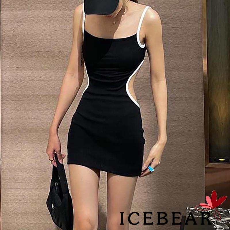 Đầm Ôm Hai Dây Hở Lưng Thời Trang Gợi Cảm Cho Nữ