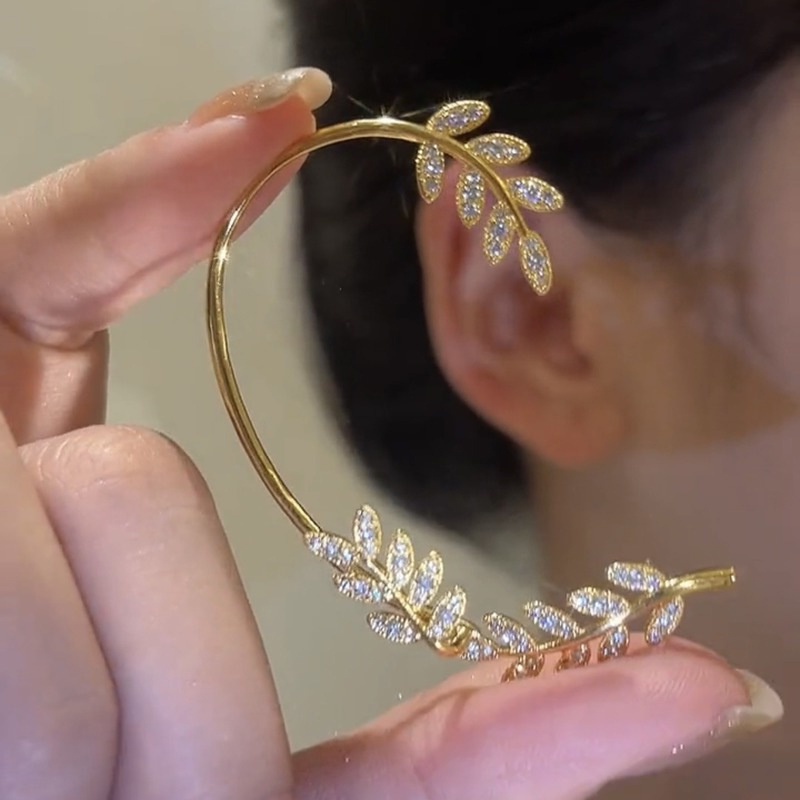 Khuyên Tai Hình Lá Có Thể Tháo Rời Dành Cho Nữ