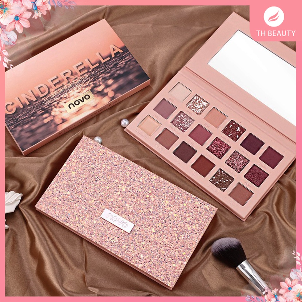 &lt;THẬT 100%&gt; Bảng phấn mắt Cinderella 18 màu