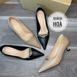 GIẦY CAO GÓT- Giầy cao gót mũi nhọn đính đá