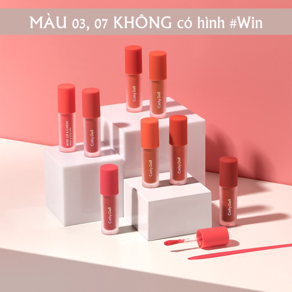 [HOT] Son Kem Cathy Doll Mini Lip And Cheek Nude Matte Tint 2.1g