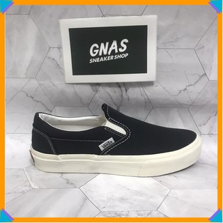 Giày vans slip on lười đen vải cao cấp nam nữ đẹp giá rẻ kiểu dáng giày slip on