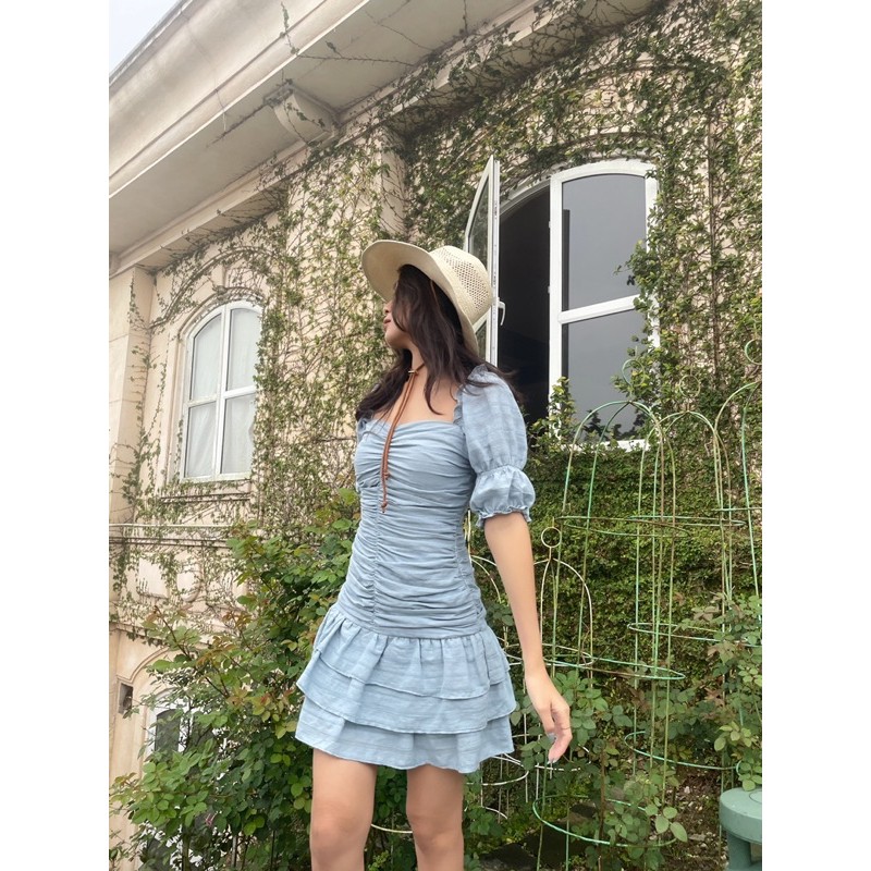 Đầm tay phồng lai bèo | BigBuy360 - bigbuy360.vn