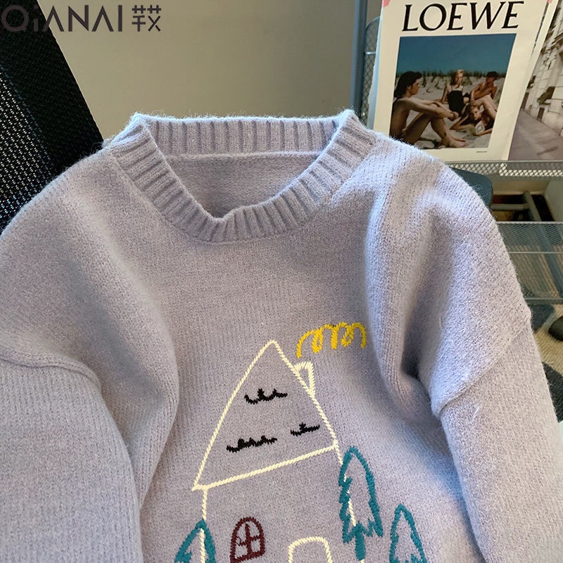 Áo Sweater Nữ Cổ Tròn Dài Tay Phong Cách Mùa Thu Mới  tao bao