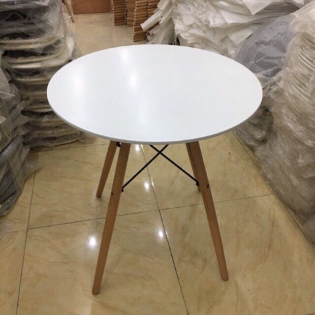 BÀN EAMES TRÒN Đường Kính 60cm chân Gỗ Bàn Làm Việc,Bàn Ăn,Cafe-Hàng Nhập Khẩu | BigBuy360 - bigbuy360.vn