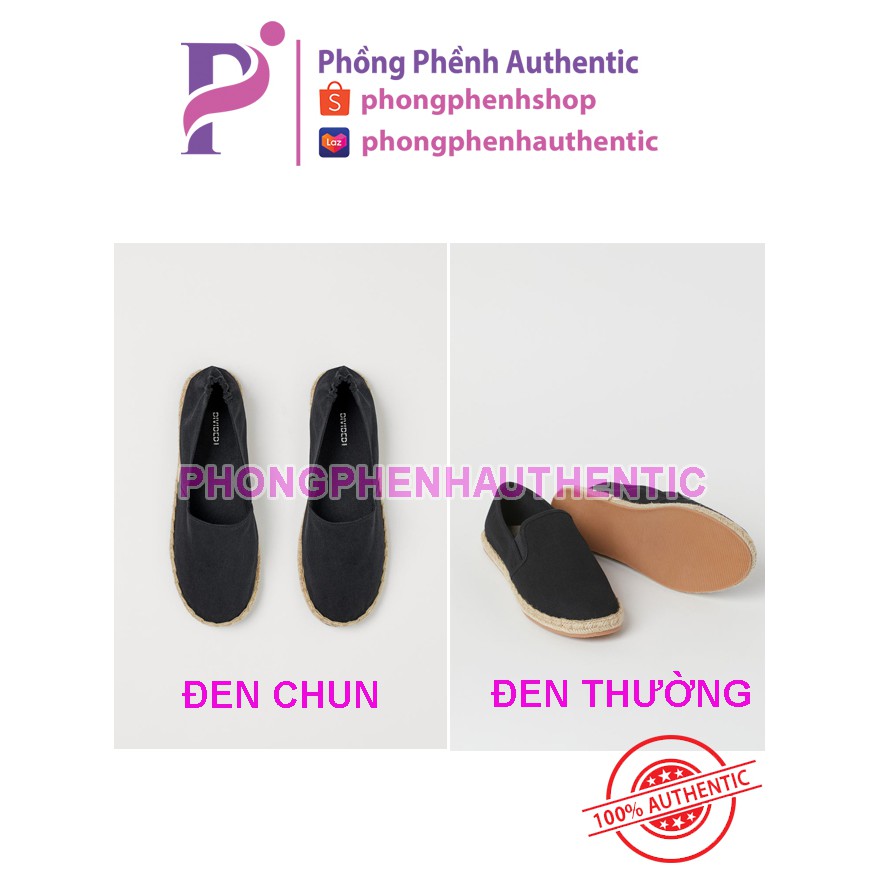 Giày HM Espadrilles đế viền cói mua sale - Auth