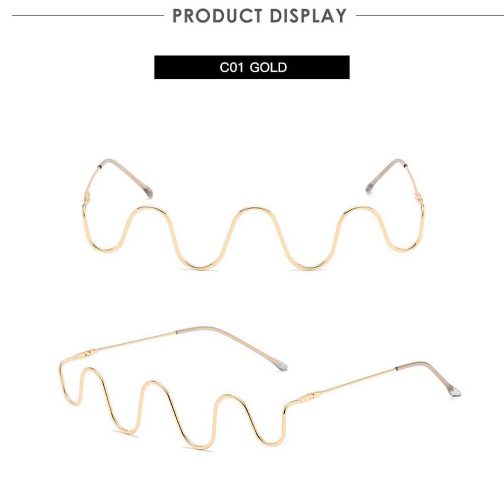 Mắt Kính Viền Gợn Sóng Thời Trang Vintage Cho Nữ