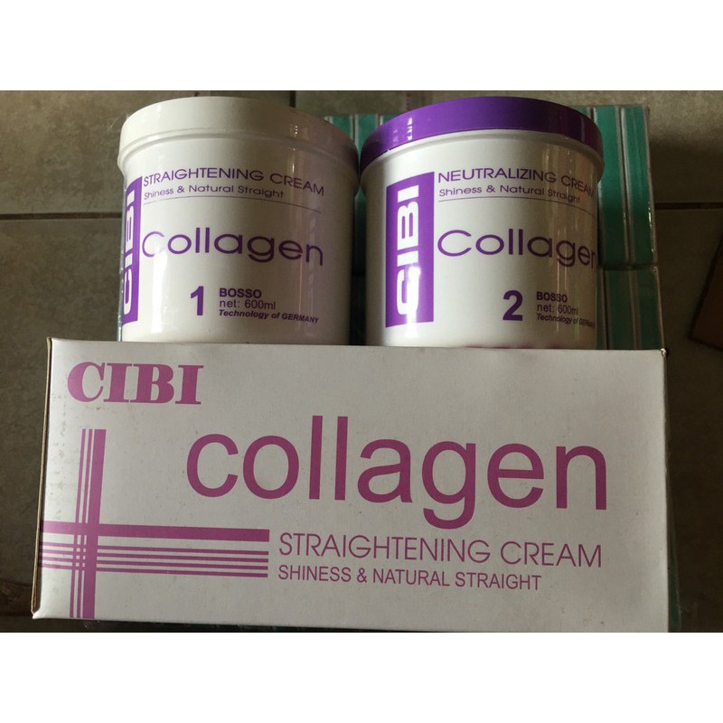 Thuốc duỗi Collagen Cibi 600ml siêu thẳng