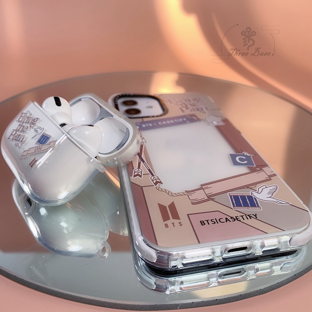 Vỏ mềm TPU hình BTS-613 bảo vệ hộp sạc tai nghe Apple Samsung Bluetooth Airpods 3 gen 2 pro/Samsung galaxy buds live pro Buds 2