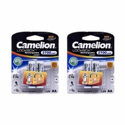 Combo 2 Vỉ Pin Sạc AA Camelion 2700 mAh