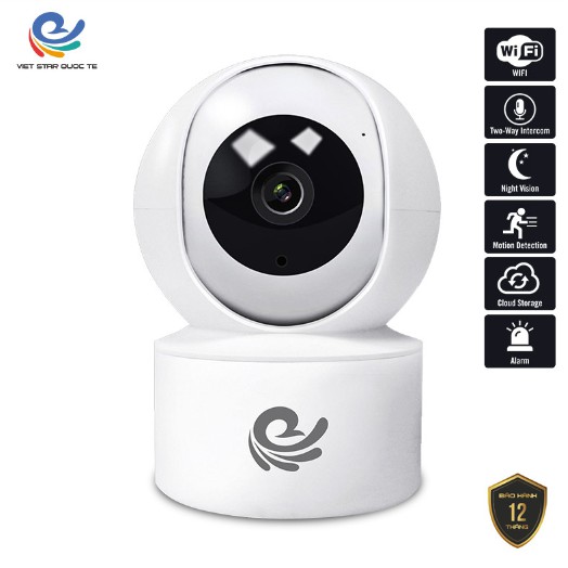 Camera Wifi  IP Quan Sát Trong Nhà Camera An Ninh Việt Star Quốc Tế CC2020 - 2.0 (1080FullHD) Khả Năng Lưu Trữ Cao | BigBuy360 - bigbuy360.vn