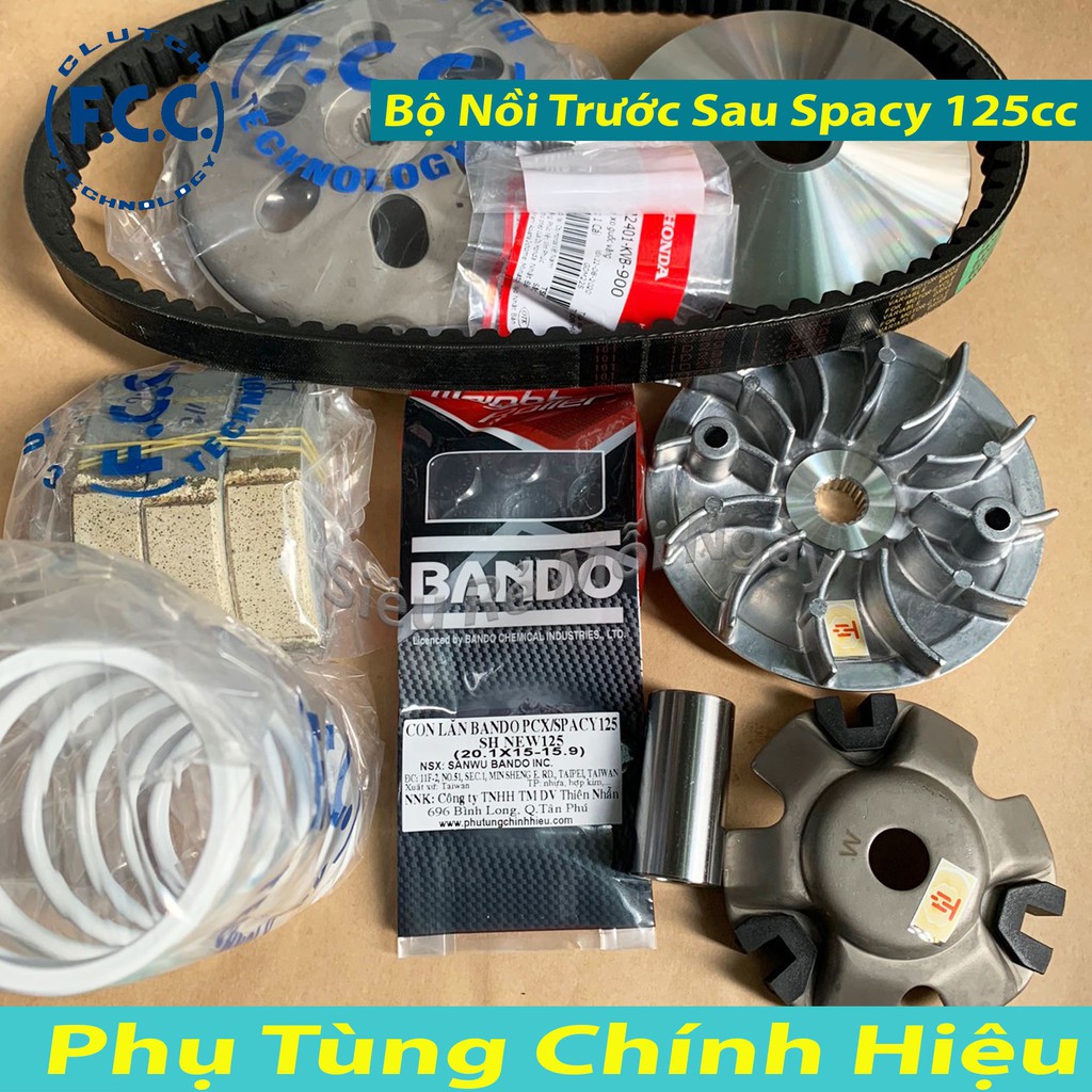 Full Bộ Nồi Trước, Nồi Sau, Dây, Bi Nồi xe Honda Spacy 125