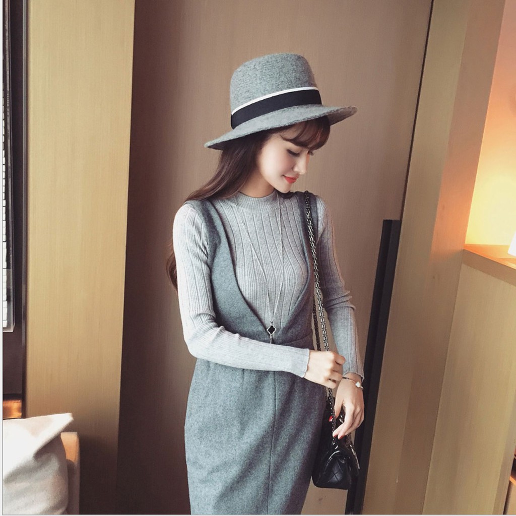 Áo len nữ gân cổ tròn tay dài kiểu ôm chất đẹp phong cách Hàn quốc AL08 | BigBuy360 - bigbuy360.vn