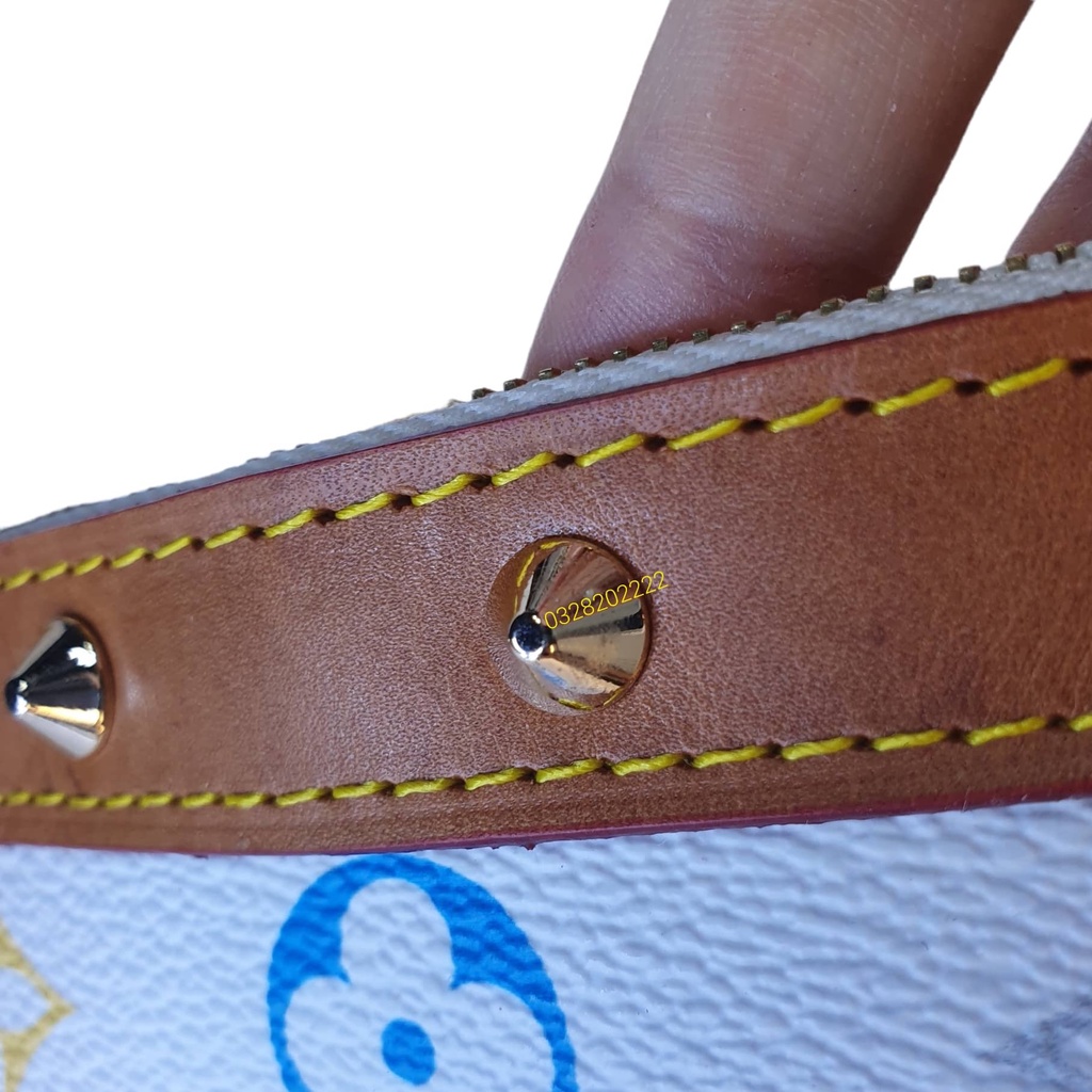 II.Túi lv trắng 7 màu hoa si Nhật kẹp nách xịn sò